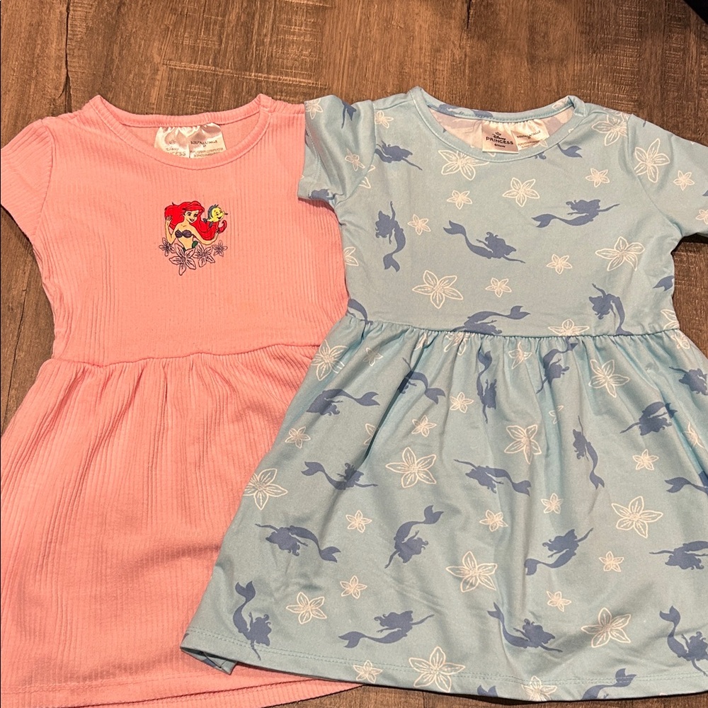 Disney Kids Dresses - Pink Ariel and Blue Floral